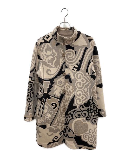 LEONARD FASHION（レオナールファッション）LEONARD FASHION (レオナールファッション) リバーシブルウールコート ベージュ サイズ:42の古着・服飾アイテム