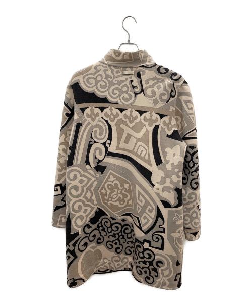 LEONARD FASHION（レオナールファッション）LEONARD FASHION (レオナールファッション) リバーシブルウールコート ベージュ サイズ:42の古着・服飾アイテム