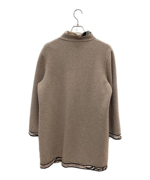 LEONARD FASHION（レオナールファッション）LEONARD FASHION (レオナールファッション) リバーシブルウールコート ベージュ サイズ:42の古着・服飾アイテム