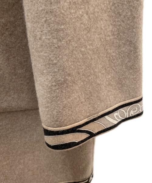 LEONARD FASHION（レオナールファッション）LEONARD FASHION (レオナールファッション) リバーシブルウールコート ベージュ サイズ:42の古着・服飾アイテム