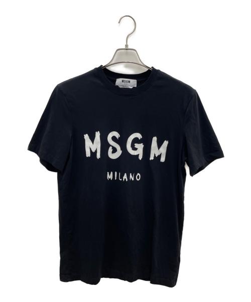 MSGM（エムエスジーエム）MSGM (エムエスジーエム) 手書きタイプロゴ Tシャツ ブラック サイズ:ＸＳの古着・服飾アイテム