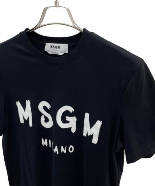 MSGM（エムエスジーエム）MSGM (エムエスジーエム) 手書きタイプロゴ Tシャツ ブラック サイズ:ＸＳの古着・服飾アイテム