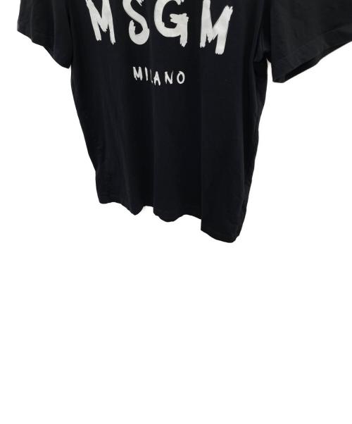MSGM（エムエスジーエム）MSGM (エムエスジーエム) 手書きタイプロゴ Tシャツ ブラック サイズ:ＸＳの古着・服飾アイテム