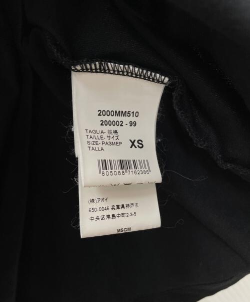 MSGM（エムエスジーエム）MSGM (エムエスジーエム) 手書きタイプロゴ Tシャツ ブラック サイズ:ＸＳの古着・服飾アイテム