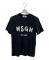 MSGM（エムエスジーエム）の古着「手書きタイプロゴ Tシャツ」｜ブラック