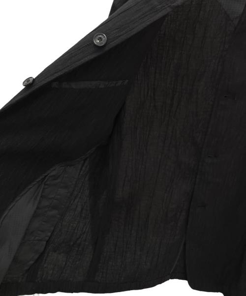 NICOLE CLUB FOR MEN（ニコルクラブフォーメン）NICOLE CLUB FOR MEN (ニコルクラブフォーメン) エステルクレープスタンドカラーカヴァーオールジャケット ブラック サイズ:50の古着・服飾アイテム