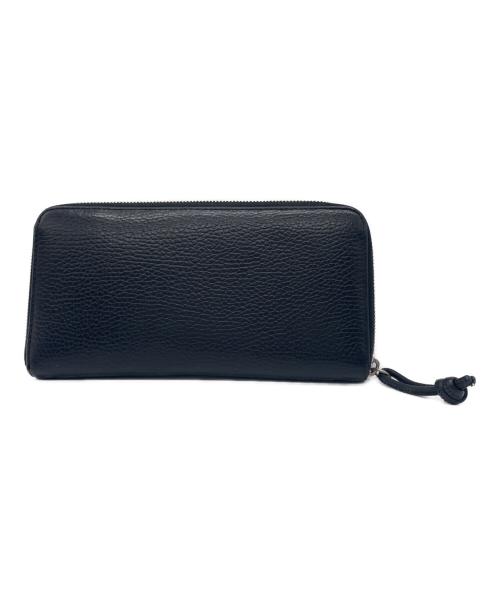 EMPORIO ARMANI（エンポリオ アルマーニ）EMPORIO ARMANI (エンポリオ アルマーニ) ラウンドファスナー長財布 ブラックの古着・服飾アイテム