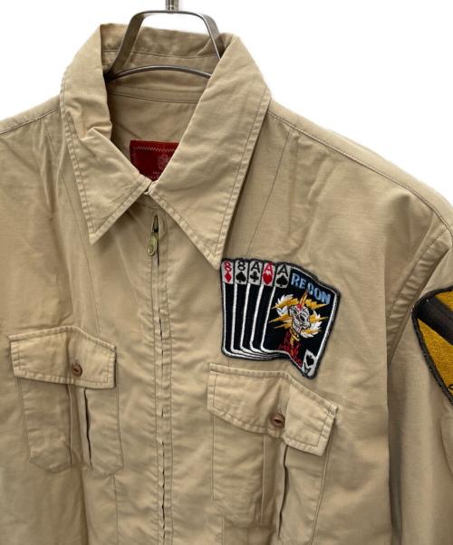 AVIREX（アヴィレックス）AVIREX (アヴィレックス) 長袖シャツ ベージュ サイズ:Mの古着・服飾アイテム