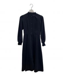 BLUE LABEL CRESTBRIDGE（ブルーレーベルクレストブリッジ）の古着「長袖ワンピース」｜ネイビー