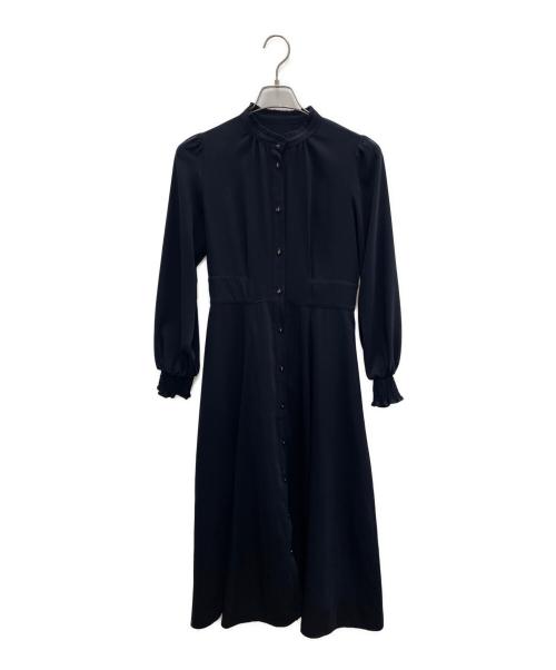 BLUE LABEL CRESTBRIDGE（ブルーレーベルクレストブリッジ）BLUE LABEL CRESTBRIDGE (ブルーレーベルクレストブリッジ) 長袖ワンピース ネイビー サイズ:36の古着・服飾アイテム