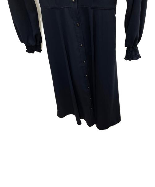 BLUE LABEL CRESTBRIDGE（ブルーレーベルクレストブリッジ）BLUE LABEL CRESTBRIDGE (ブルーレーベルクレストブリッジ) 長袖ワンピース ネイビー サイズ:36の古着・服飾アイテム