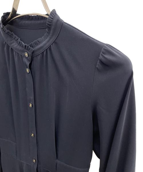 BLUE LABEL CRESTBRIDGE（ブルーレーベルクレストブリッジ）BLUE LABEL CRESTBRIDGE (ブルーレーベルクレストブリッジ) 長袖ワンピース ネイビー サイズ:36の古着・服飾アイテム