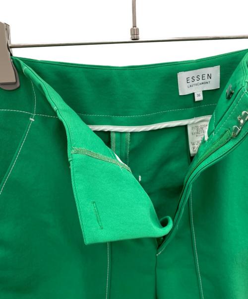 ESSEN .LAUTREAMONT（エッセン.ロートレアモン）ESSEN .LAUTREAMONT (エッセン.ロートレアモン) パンツ グリーン サイズ:36の古着・服飾アイテム
