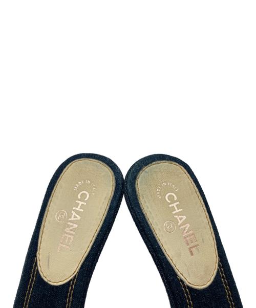 CHANEL（シャネル）CHANEL (シャネル) ミュール インディゴ サイズ:21.5の古着・服飾アイテム