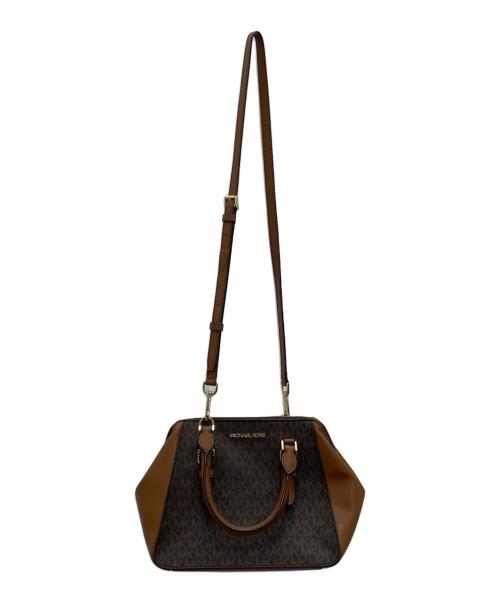 MICHAEL KORS（マイケルコース）MICHAEL KORS (マイケルコース) 2WAYショルダーバッグ ブラウンの古着・服飾アイテム