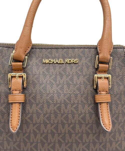 MICHAEL KORS（マイケルコース）MICHAEL KORS (マイケルコース) 2WAYショルダーバッグ ブラウンの古着・服飾アイテム