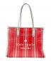 Kate Spade（ケイトスペード）の古着「メッシュトートバッグ」｜ピンク×ホワイト