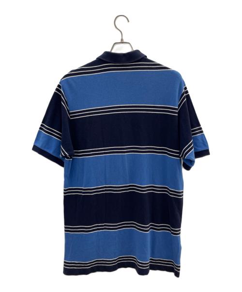 POLO RALPH LAUREN（ポロ・ラルフローレン）POLO RALPH LAUREN (ポロ・ラルフローレン) ポロシャツ ブルー×ネイビー サイズ:XLの古着・服飾アイテム