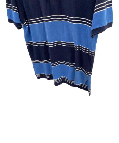 POLO RALPH LAUREN（ポロ・ラルフローレン）POLO RALPH LAUREN (ポロ・ラルフローレン) ポロシャツ ブルー×ネイビー サイズ:XLの古着・服飾アイテム