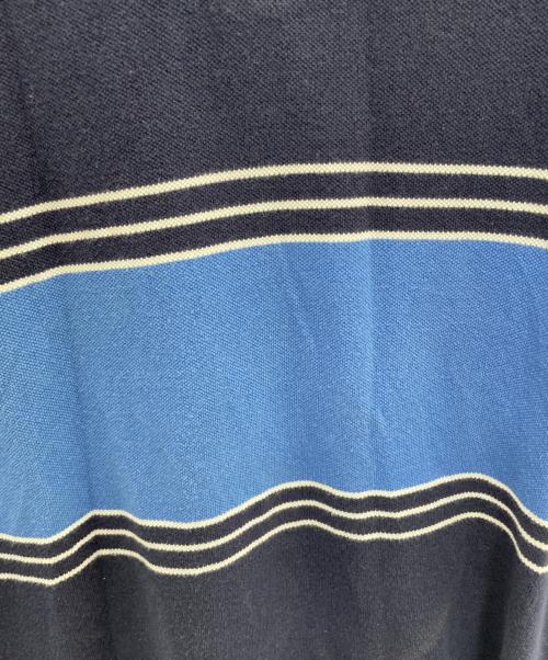 POLO RALPH LAUREN（ポロ・ラルフローレン）POLO RALPH LAUREN (ポロ・ラルフローレン) ポロシャツ ブルー×ネイビー サイズ:XLの古着・服飾アイテム