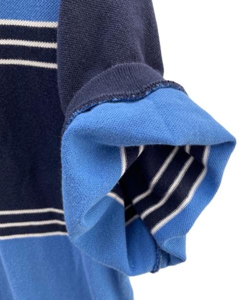 POLO RALPH LAUREN（ポロ・ラルフローレン）POLO RALPH LAUREN (ポロ・ラルフローレン) ポロシャツ ブルー×ネイビー サイズ:XLの古着・服飾アイテム