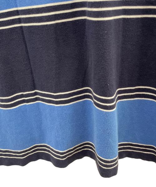 POLO RALPH LAUREN（ポロ・ラルフローレン）POLO RALPH LAUREN (ポロ・ラルフローレン) ポロシャツ ブルー×ネイビー サイズ:XLの古着・服飾アイテム