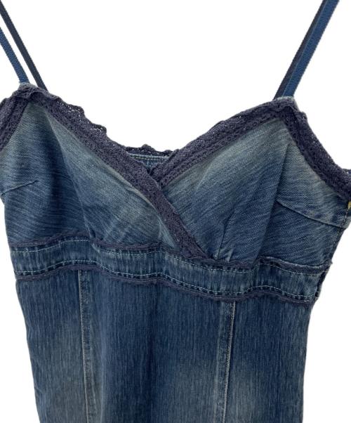 BURBERRY BLUE LABEL（バーバリー ブルー レーベル）BURBERRY BLUE LABEL (バーバリー ブルー レーベル) キャミソールワンピース ネイビー サイズ:36の古着・服飾アイテム