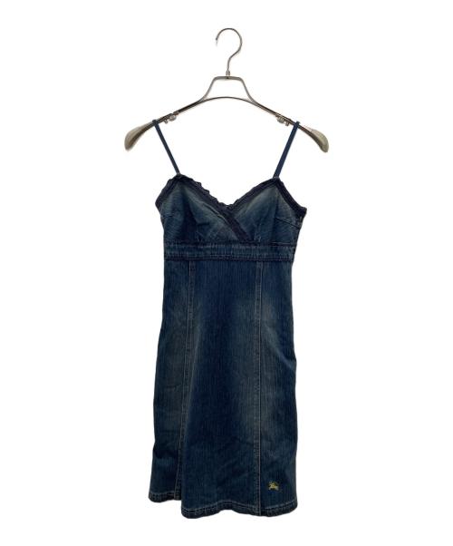 BURBERRY BLUE LABEL（バーバリー ブルー レーベル）BURBERRY BLUE LABEL (バーバリー ブルー レーベル) キャミソールワンピース ネイビー サイズ:36の古着・服飾アイテム