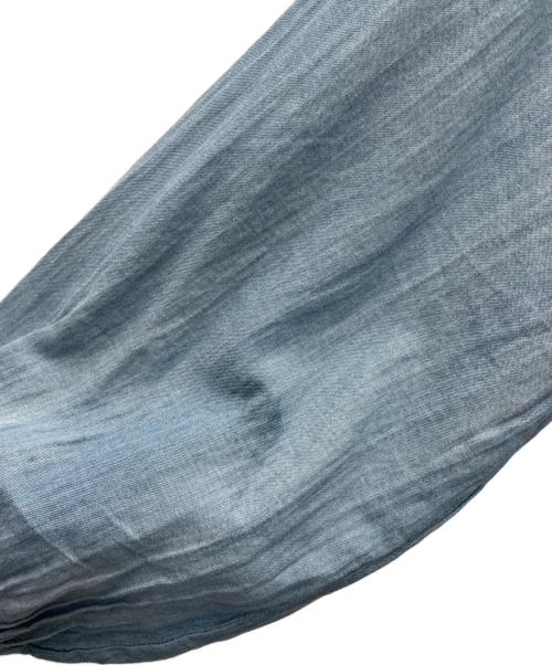BEARDSLEY（ビアズリー）BEARDSLEY (ビアズリー) シフォンデニムギャザーワンピース ブルー サイズ:1の古着・服飾アイテム