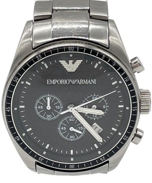 EMPORIO ARMANI（エンポリオ アルマーニ）EMPORIO ARMANI (エンポリオ アルマーニ) 腕時計 ブラックの古着・服飾アイテム