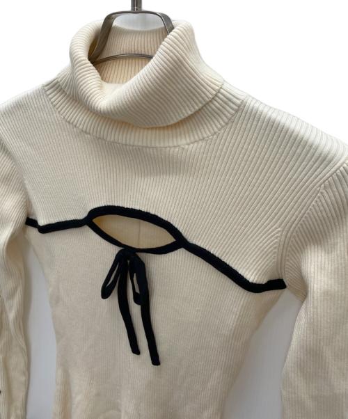 darich（ダーリッチ）darich (ダーリッチ) ニットワンピース ベージュ サイズ:Fの古着・服飾アイテム