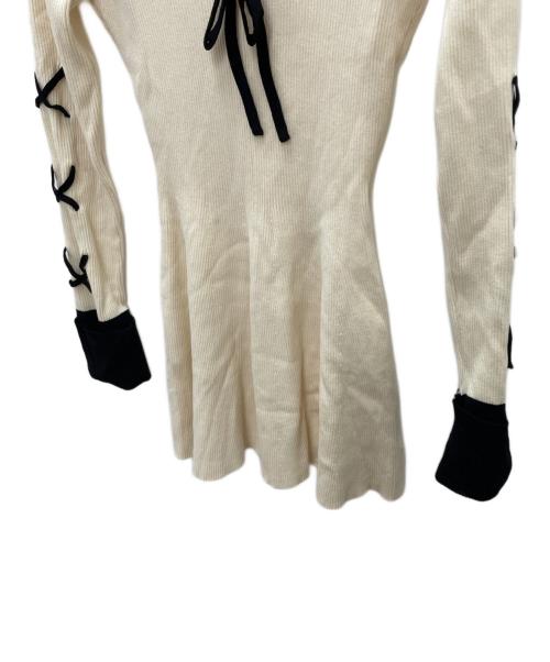 darich（ダーリッチ）darich (ダーリッチ) ニットワンピース ベージュ サイズ:Fの古着・服飾アイテム