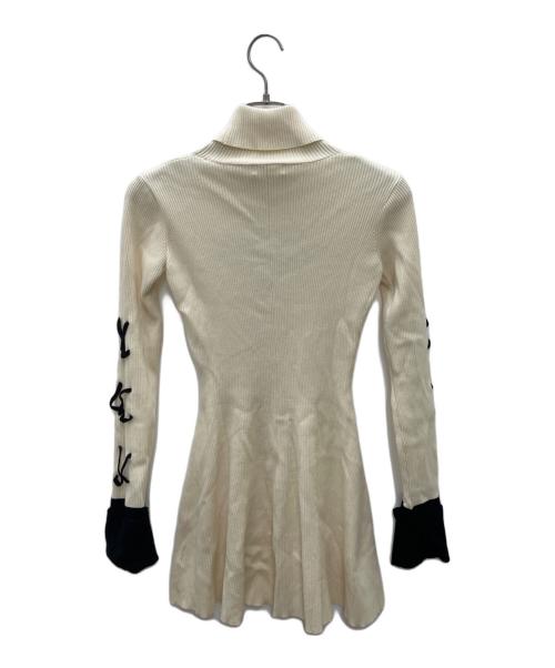 darich（ダーリッチ）darich (ダーリッチ) ニットワンピース ベージュ サイズ:Fの古着・服飾アイテム