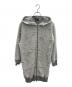 DIESEL（ディーゼル）の古着「ダメージ加工ジップパーカー」｜グレー