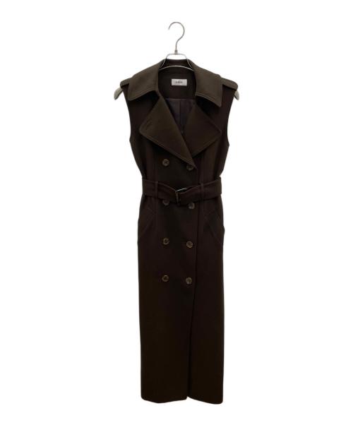 Snidel（スナイデル）Snidel (スナイデル) ジレワンピース ブラウン サイズ:１の古着・服飾アイテム