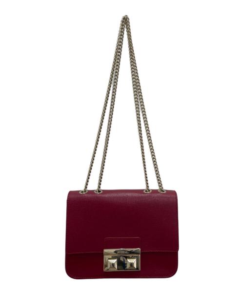 FURLA（フルラ）FURLA (フルラ) チェーンショルダーバッグ ローズレッドの古着・服飾アイテム