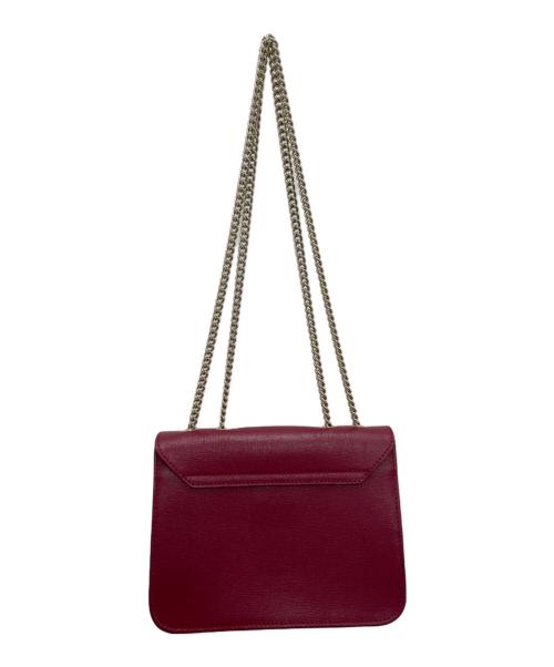 FURLA（フルラ）FURLA (フルラ) チェーンショルダーバッグ ローズレッドの古着・服飾アイテム