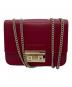 FURLA（フルラ）の古着「チェーンショルダーバッグ」｜ローズレッド