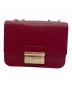 中古・古着 FURLA (フルラ) チェーンショルダーバッグ ローズレッド：7000円