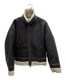 CLEL（クレイル）の古着「リバーシブルフェイクムートンジャケット」｜ブラウン×ベージュ