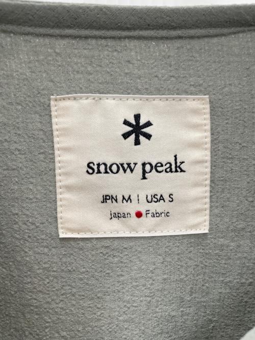 Snow peak（スノーピーク）Snow peak (スノーピーク) 半袖カットソー グレー サイズ:Mの古着・服飾アイテム