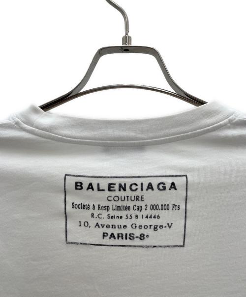 BALENCIAGA（バレンシアガ）BALENCIAGA (バレンシアガ) バックプリントTシャツ ホワイト サイズ:Sの古着・服飾アイテム