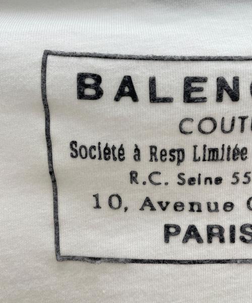 BALENCIAGA（バレンシアガ）BALENCIAGA (バレンシアガ) バックプリントTシャツ ホワイト サイズ:Sの古着・服飾アイテム