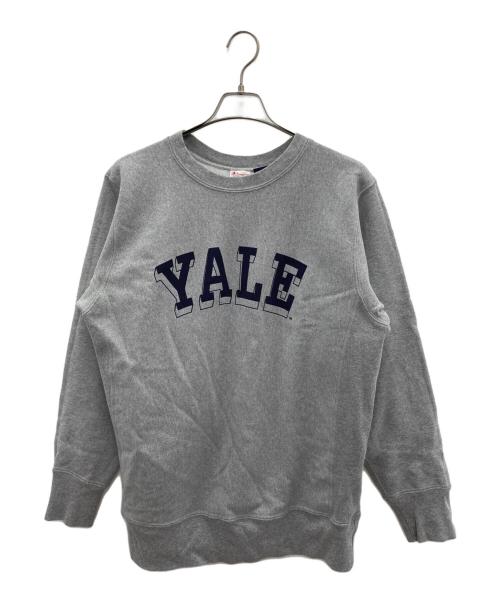 Champion REVERSE WEAVE（チャンピオン リバース ウィーブ）Champion REVERSE WEAVE (チャンピオン リバース ウィーブ) YALE UNVERSITY スウェット グレー サイズ:Lの古着・服飾アイテム