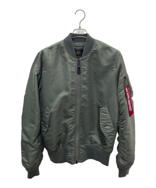 ALPHA（アルファ）ALPHA (アルファ) L-2B フライトナイロンジャケット グリーン サイズ:Lの古着・服飾アイテム