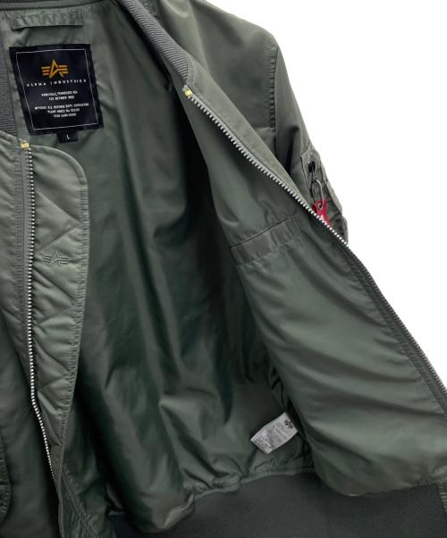 ALPHA（アルファ）ALPHA (アルファ) L-2B フライトナイロンジャケット グリーン サイズ:Lの古着・服飾アイテム