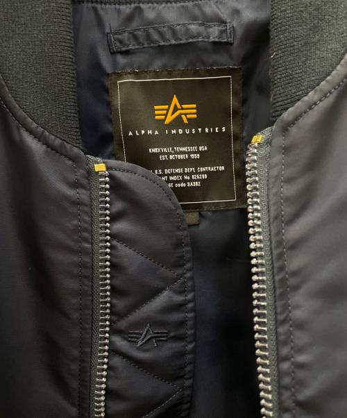 ALPHA（アルファ）ALPHA (アルファ) L-2B フライトナイロンジャケット ネイビー サイズ:Lの古着・服飾アイテム