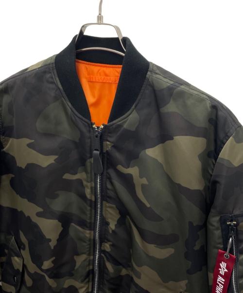 ALPHA（アルファ）ALPHA (アルファ) MA-1 コアスペック フライトジャケット グリーン サイズ:Lの古着・服飾アイテム