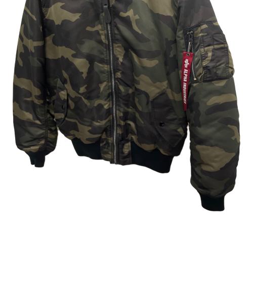 ALPHA（アルファ）ALPHA (アルファ) MA-1 コアスペック フライトジャケット グリーン サイズ:Lの古着・服飾アイテム