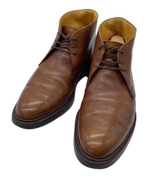 CHEPSTOW（チェプストウ）CHEPSTOW (チェプストウ) レザーチャッカーブーツ ブラウン サイズ:7Eの古着・服飾アイテム